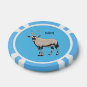 Oryx-Cartoon-Abbildung Pokerchips (Einzeln)