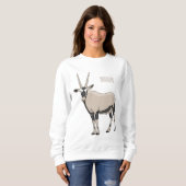 Oryx-Cartoon-Abbildung Sweatshirt (Vorne ganz)