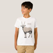 Oryx-Cartoon-Abbildung T-Shirt (Vorne ganz)