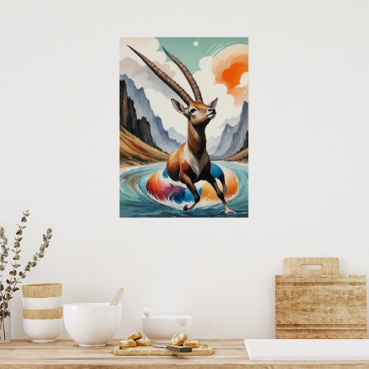 Oryx genießt Float Trip Poster (Küche)