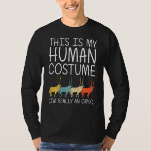 Oryx Halloween menschliche Kostüme Antelope Animal T-Shirt