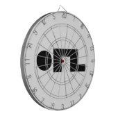 ORZ Emoticon Kaomoji Emoji Dartscheibe (Vorderseite Links)