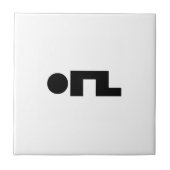 ORZ Emoticon Kaomoji Emoji Fliese (Vorderseite)