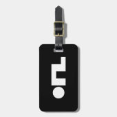 ORZ Emoticon Kaomoji Emoji Gepäckanhänger (Vorderseite vertikal)