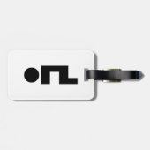 ORZ Emoticon Kaomoji Emoji Gepäckanhänger (Rückseite horizontal)