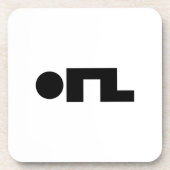 ORZ Emoticon Kaomoji Emoji Getränkeuntersetzer (Vorderseite)