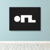 ORZ Emoticon Kaomoji Emoji Leinwanddruck (Insitu (Holzboden))