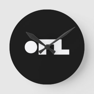 ORZ Emoticon Kaomoji Emoji Runde Wanduhr