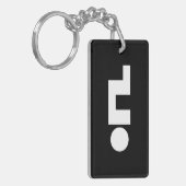 ORZ Emoticon Kaomoji Emoji Schlüsselanhänger (Vorderseite links)