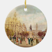 Os Aliados, Porto. 1935 Keramik Ornament (Hinten)