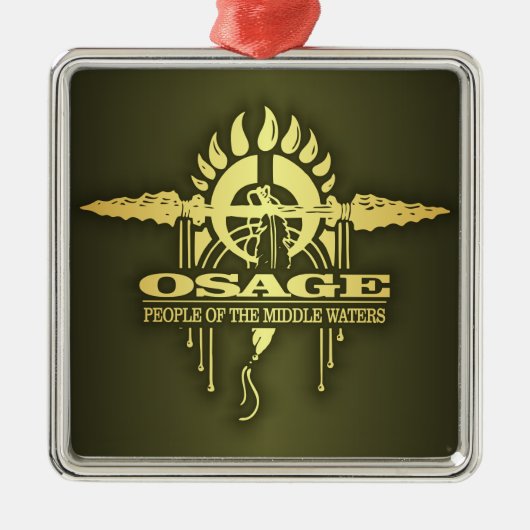Osage 2o ornament aus metall (Vorne)