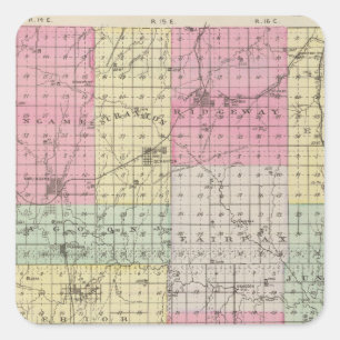 Osage Landkreis, Kansas Quadratischer Aufkleber