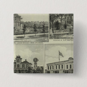 Osage, Mound und Burlington, Kansas Button