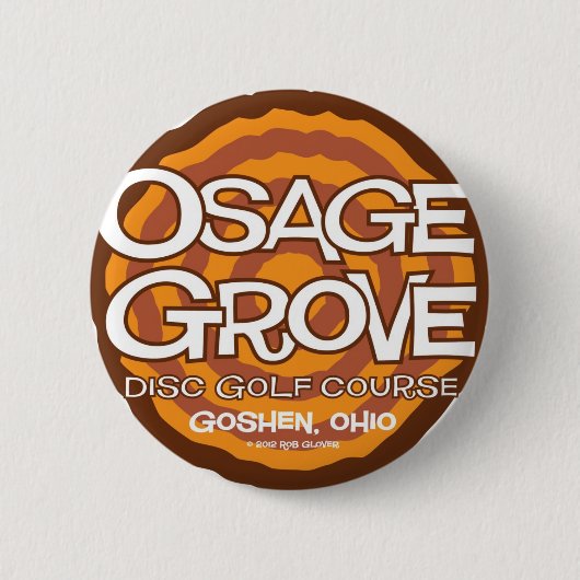 Osage-Waldungs-Disc-Golf Button (Vorderseite)