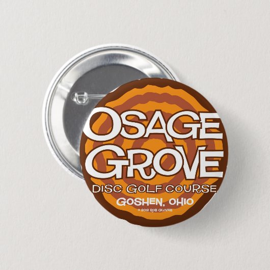 Osage-Waldungs-Disc-Golf Button (Vorne & Hinten)