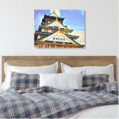 Osaka Castle (Blue sky ver.) Leinwanddruck (Insitu (Schlafzimmer))