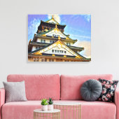 Osaka Castle (Blue sky ver.) Leinwanddruck (Insitu (Wohnzimmer))