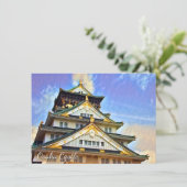 Osaka Castle: Flat Card (Stehend Vorderseite)