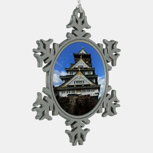 Osaka Castle, Japan #1 Snowflake Ornament (Links)