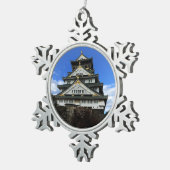 Osaka Castle, Japan #1 Snowflake Ornament (Rechts)