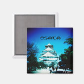 Osaka Castle Magnet (Vorderseite/Rückseite)