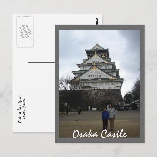 Osaka Castle Postkarte (Vorne/Hinten)