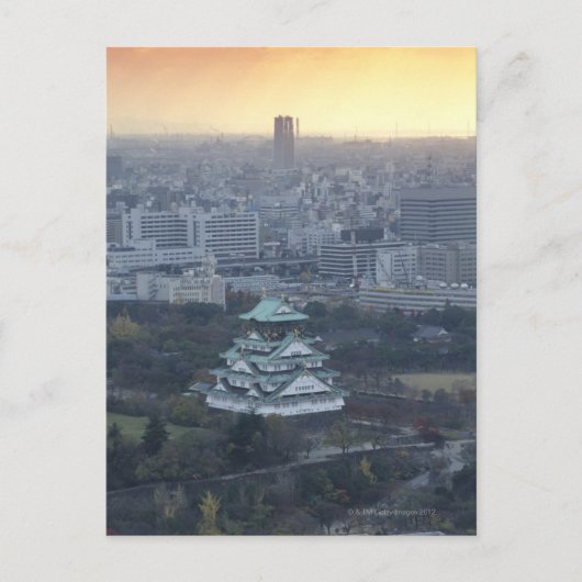 Osaka Castle Postkarte (Vorderseite)