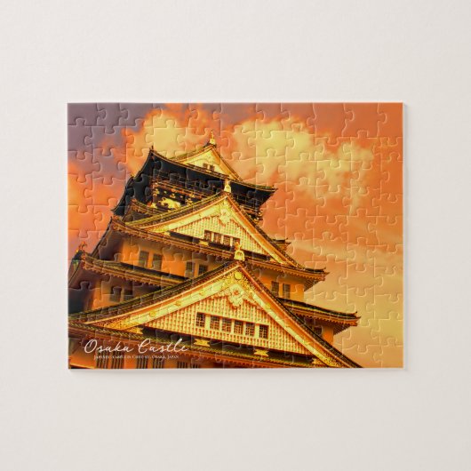Osaka Castle (Sunset ver.) ジグソーパズル Puzzle (Horizontal)