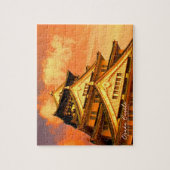 Osaka Castle (Sunset ver.) ジグソーパズル Puzzle (Vertikal)