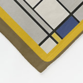 OSAKA central map Piet Mondrian style Fleecedecke (Ecke)