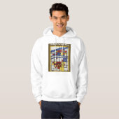 OSAKA central map Piet Mondrian style Hoodie (Vorne ganz)