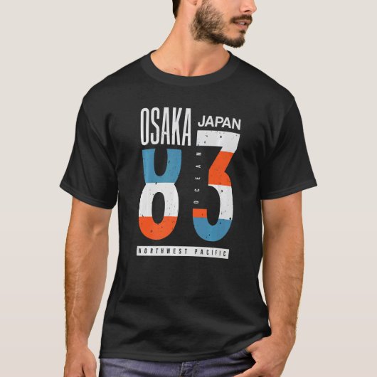 Osaka Japan 83 Ocean North West Pacific T-Shirt (Vorderseite)