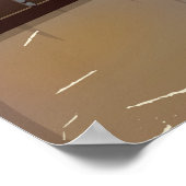 Osaka Japan Bullet Train Vintage Reiseposter Poster (Ecke)