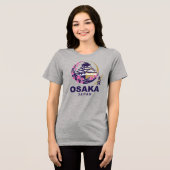 Osaka Japan Cherry Blossoms Tri-Blend Shirt (Vorderseite voll)