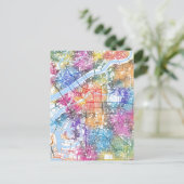 Osaka Japan City Map Postkarte (Stehend Vorderseite)