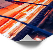 Osaka, Japan cityscape Poster (Ecke)