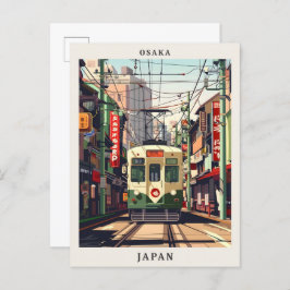 Osaka Japan Elegante Kunst, Dichtung und Musik Postkarte