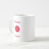 Osaka Japan Flag Kaffee Tasse (Vorderseite Links)