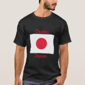 Osaka Japan Flag T - Shirt (Vorderseite)
