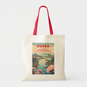 Osaka Japan Mount Fuji Reise Kunst Vintage Tragetasche