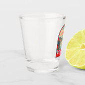 Osaka Japan Mount Fuji Reisemusik Emblem Schnapsglas (Links)