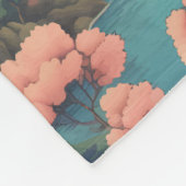 Osaka Japan Mount Fuji Reisen Vintag Fleecedecke (Ecke)