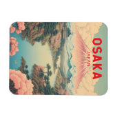 Osaka Japan Mount Fuji Reisen Vintag Magnet (Horizontal)