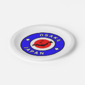 Osaka Japan Pappteller (Schrägansicht)