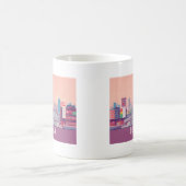 Osaka Japan Pastel Travel Design Kaffeetasse (Mittel)