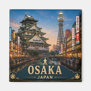 🧲 Osaka Japan Reiseerinnerung für jedes Abenteuer Magnet