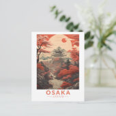 Osaka Japan Reisen Kunst Vintag Postkarte (Stehend Vorderseite)