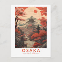 Osaka Japan Reisen Kunst Vintag