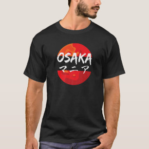 Osaka Japan Retro Style Ästhetik Japanisches Schre T-Shirt