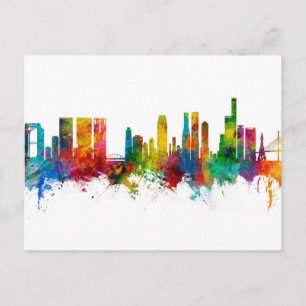 Osaka Japan Skyline Postkarte